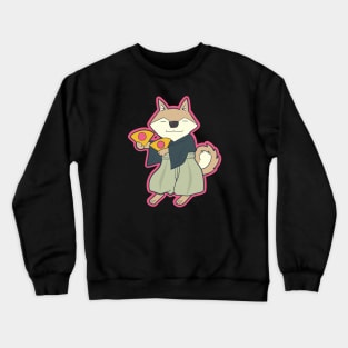 Cute shiba inu dog wearing a Hakama Drawing Crewneck Sweatshirt